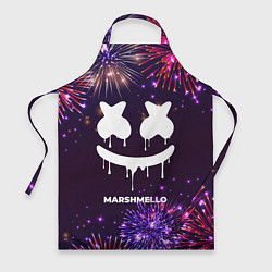 Фартук кулинарный Праздничный Marshmello, цвет: 3D-принт