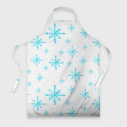 Фартук Зимний узор из снежинок