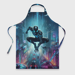 Фартук кулинарный Spider-man in the neon metropolis, цвет: 3D-принт