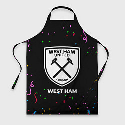 Фартук кулинарный West Ham конфети, цвет: 3D-принт
