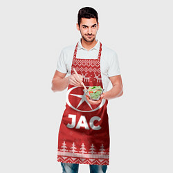 Фартук кулинарный Новогодний JAC с оленями, цвет: 3D-принт — фото 2
