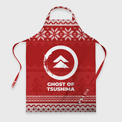 Фартук кулинарный Новогодний Ghost of Tsushima, цвет: 3D-принт