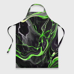 Фартук Зелёно-чёрный мрамор