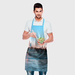 Фартук кулинарный Смольный собор в Санкт-Петербурге, цвет: 3D-принт — фото 2