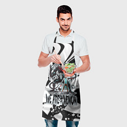 Фартук кулинарный Rick Sanchez - we are Venom meme, цвет: 3D-принт — фото 2