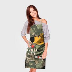 Фартук кулинарный Чиловый парень - с Днем защитника Отечества, цвет: 3D-принт — фото 2