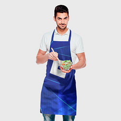 Фартук кулинарный Roblox blue poly, цвет: 3D-принт — фото 2