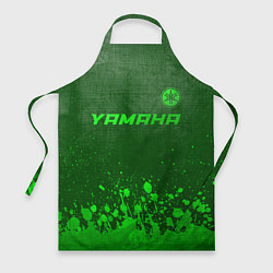 Фартук кулинарный Yamaha - green gradient посередине, цвет: 3D-принт