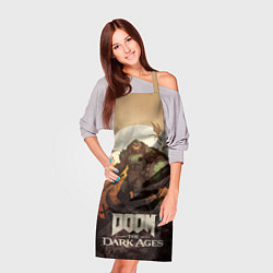 Фартук кулинарный Палач рока Doom the dark ages, цвет: 3D-принт — фото 2