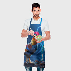 Фартук кулинарный Петух и молния, цвет: 3D-принт — фото 2