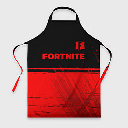 Фартук кулинарный Fortnite - red gradient посередине, цвет: 3D-принт