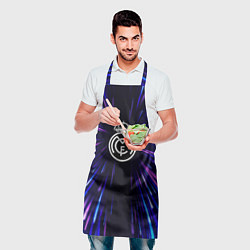Фартук кулинарный Real Madrid neon energy, цвет: 3D-принт — фото 2