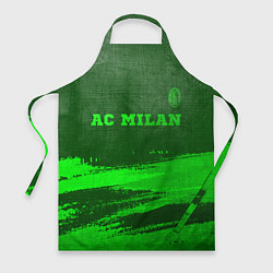 Фартук кулинарный AC Milan - green gradient посередине, цвет: 3D-принт