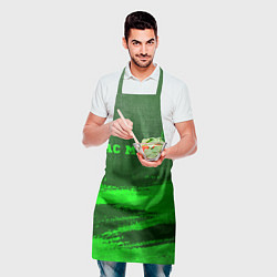 Фартук кулинарный AC Milan - green gradient посередине, цвет: 3D-принт — фото 2