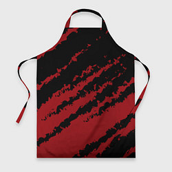 Фартук кулинарный The color is red and black, цвет: 3D-принт
