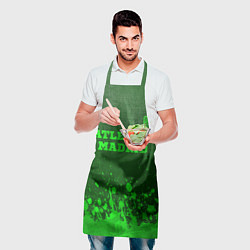 Фартук кулинарный Atletico Madrid - green gradient посередине, цвет: 3D-принт — фото 2