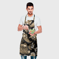 Фартук кулинарный Растения против зомби в бежевом цвете, цвет: 3D-принт — фото 2