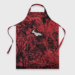 Фартук Красный веном текстура Карнажа