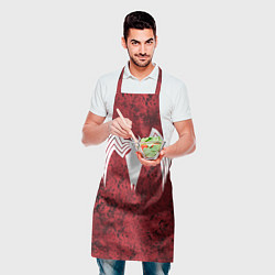 Фартук кулинарный Знак венома на красном, цвет: 3D-принт — фото 2
