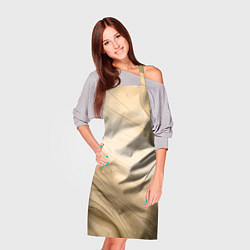 Фартук кулинарный Светлый коричневый текстура камень мрамор, цвет: 3D-принт — фото 2