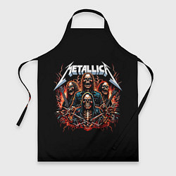 Фартук кулинарный Metallica forever - thrash metal, цвет: 3D-принт