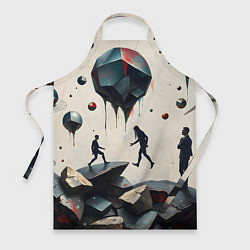 Фартук Сюрреалистичные люди и камни