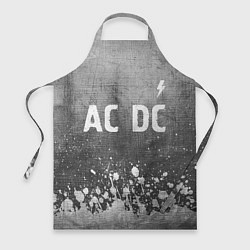Фартук кулинарный AC DC - grey gradient посередине, цвет: 3D-принт