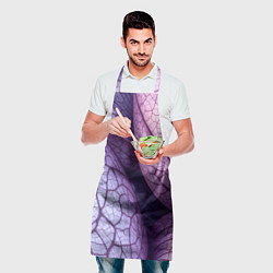 Фартук кулинарный Прожилки экзотического растения, цвет: 3D-принт — фото 2
