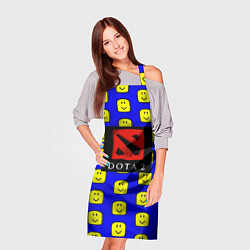 Фартук кулинарный Dota smile pattern, цвет: 3D-принт — фото 2