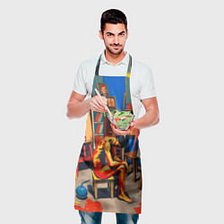 Фартук кулинарный Художник в мастерской, цвет: 3D-принт — фото 2