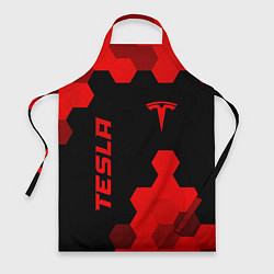 Фартук кулинарный Tesla - red gradient вертикально, цвет: 3D-принт