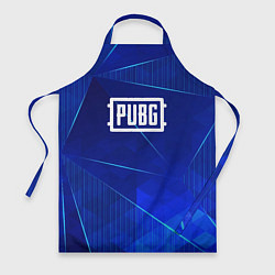 Фартук кулинарный PUBG blue poly, цвет: 3D-принт