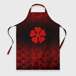 Фартук кулинарный Black Clover red poly, цвет: 3D-принт