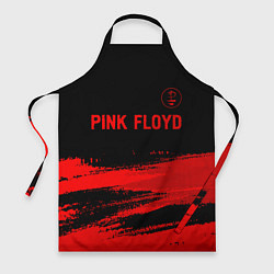 Фартук кулинарный Pink Floyd - red gradient посередине, цвет: 3D-принт