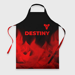 Фартук кулинарный Destiny - red gradient посередине, цвет: 3D-принт