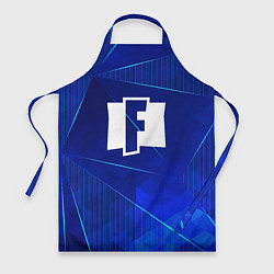 Фартук кулинарный Fortnite blue poly, цвет: 3D-принт