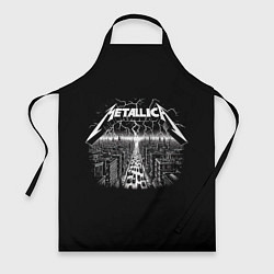 Фартук кулинарный Metallica - lightnings in metropolis, цвет: 3D-принт