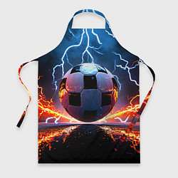 Фартук кулинарный Футбольный мяч в молниях, цвет: 3D-принт