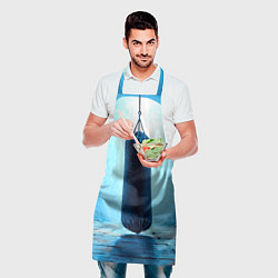 Фартук кулинарный Боксерская груша на синем, цвет: 3D-принт — фото 2