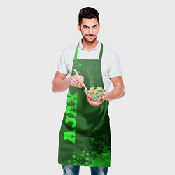 Фартук кулинарный Ajax - green gradient вертикально, цвет: 3D-принт — фото 2