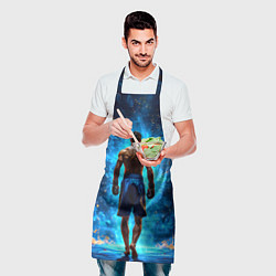 Фартук кулинарный Кикбоксер в огне, цвет: 3D-принт — фото 2