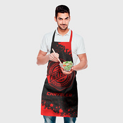 Фартук кулинарный Chrysler - red gradient, цвет: 3D-принт — фото 2
