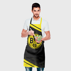 Фартук кулинарный Borussia полосы, цвет: 3D-принт — фото 2