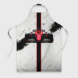 Фартук кулинарный Формула 1 на белом, цвет: 3D-принт