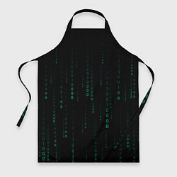 Фартук кулинарный Color black turquoise, цвет: 3D-принт