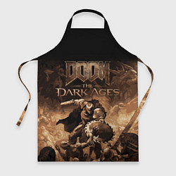 Фартук кулинарный Doom the dark ages, цвет: 3D-принт