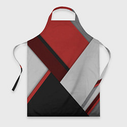 Фартук кулинарный Color black red grey, цвет: 3D-принт