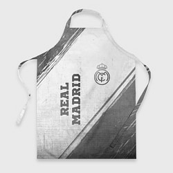 Фартук кулинарный Real Madrid - white gradient вертикально, цвет: 3D-принт