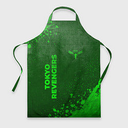 Фартук кулинарный Tokyo Revengers - green gradient вертикально, цвет: 3D-принт