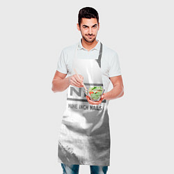 Фартук кулинарный Nine Inch Nails - white gradient, цвет: 3D-принт — фото 2